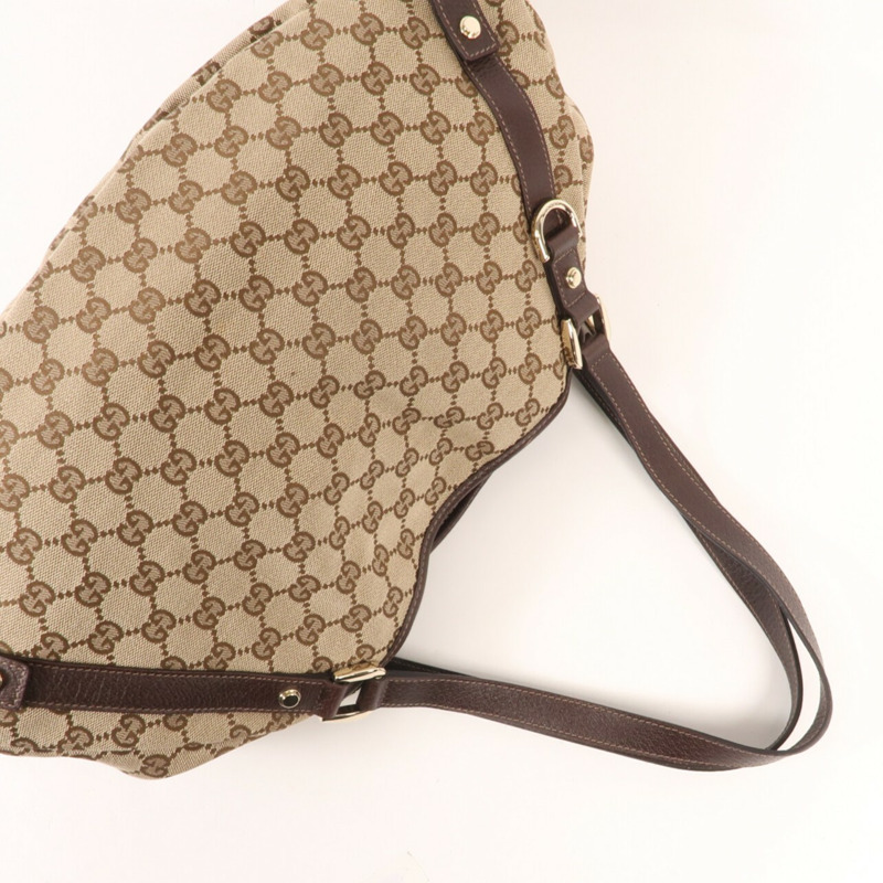 GUCCI 帆布Abbey金扣肩背袋-9