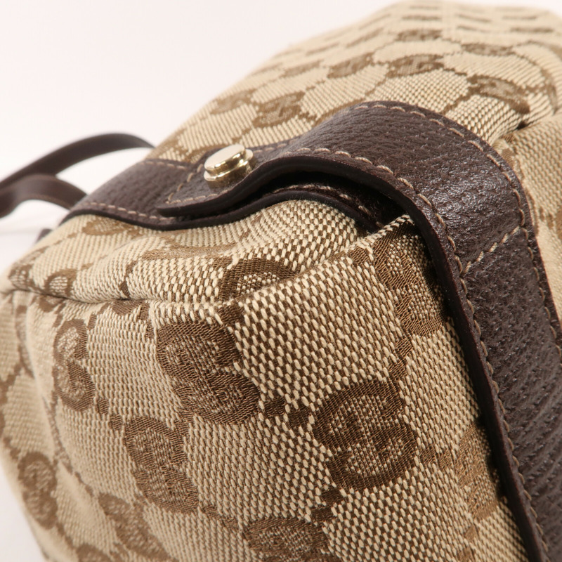 GUCCI 帆布Abbey金扣肩背袋-11