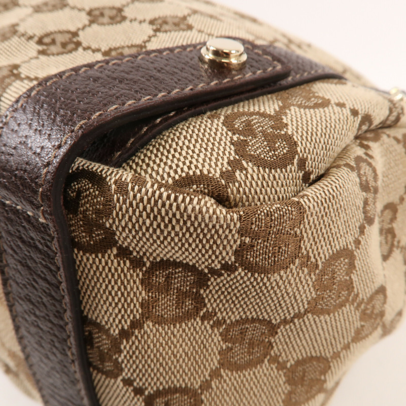 GUCCI 帆布Abbey金扣肩背袋-14