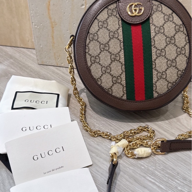 Gucci 老花圓餅包-10