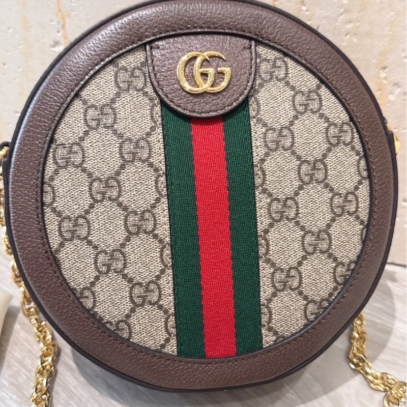 Gucci 老花圓餅包-11