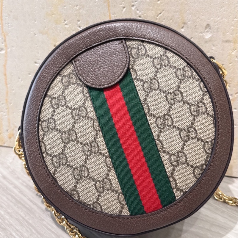 Gucci 老花圓餅包-14