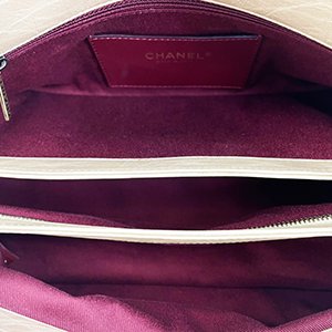 【CH0621】CHANEL金色牛皮菱格紋復古金鏈帶仕女兩用包(小)-4