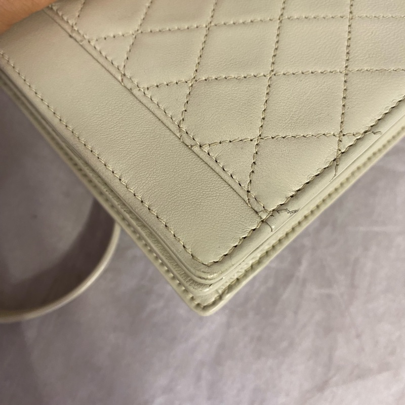 Saint Laurent 聖羅蘭 米金色 Gaby小號羊皮信封包-5