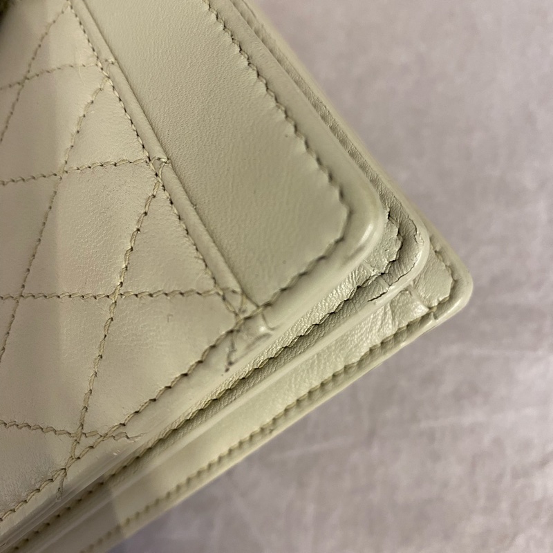 Saint Laurent 聖羅蘭 米金色 Gaby小號羊皮信封包-6