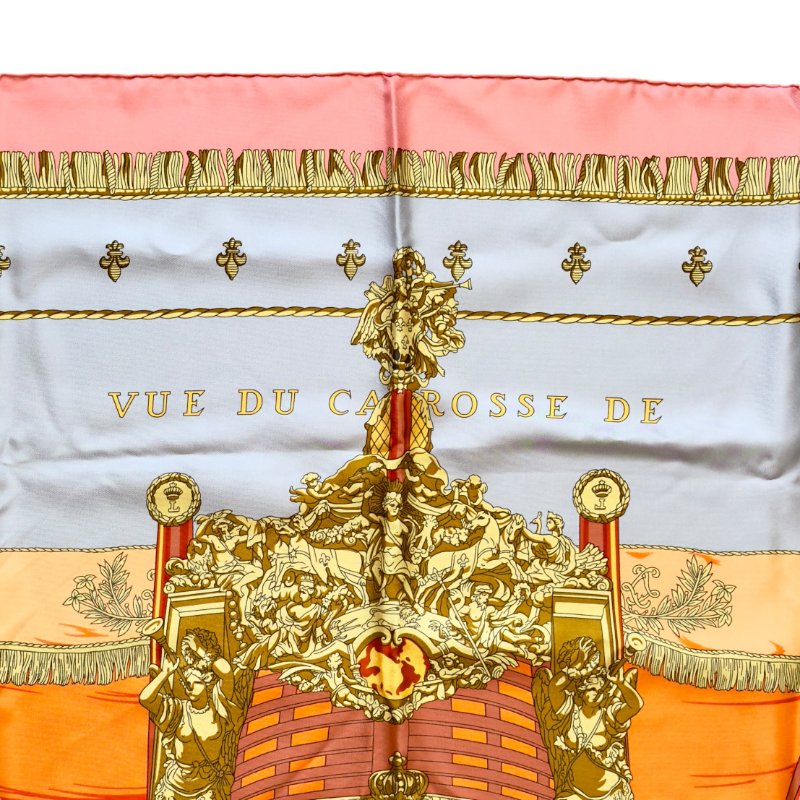 HERMES Vue Du Carrosse De La Galère La Réale 絲巾 90-2