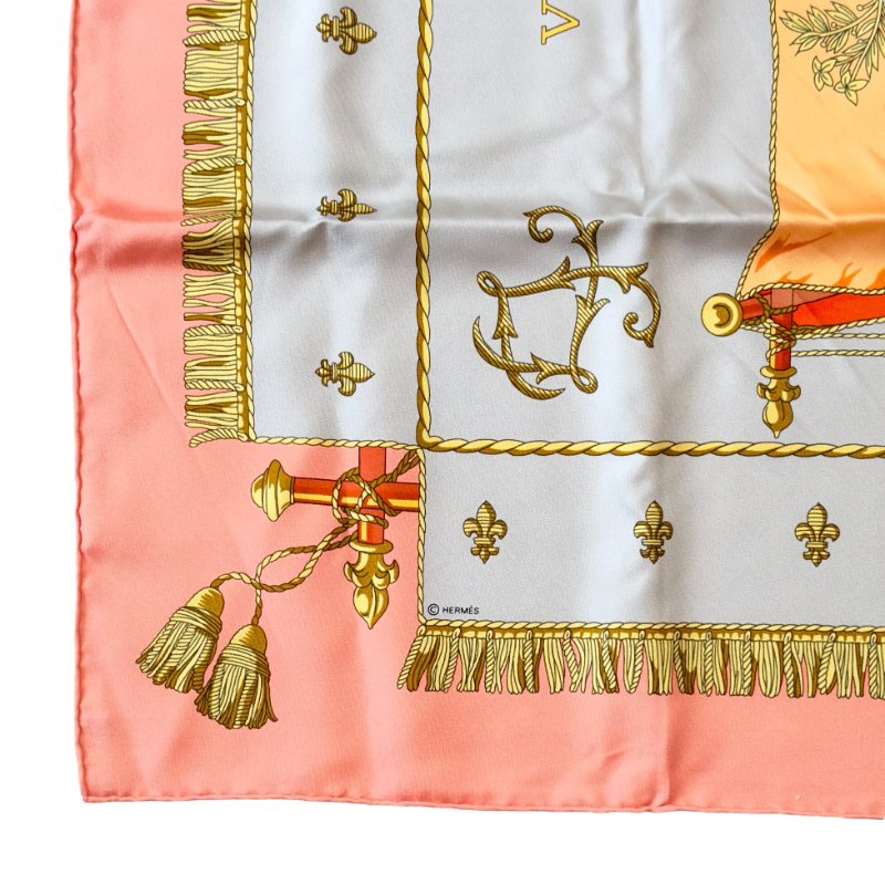 HERMES Vue Du Carrosse De La Galère La Réale 絲巾 90-5