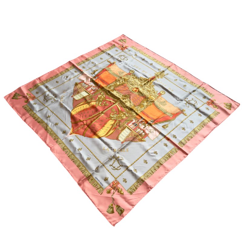 HERMES Vue Du Carrosse De La Galère La Réale 絲巾 90-7