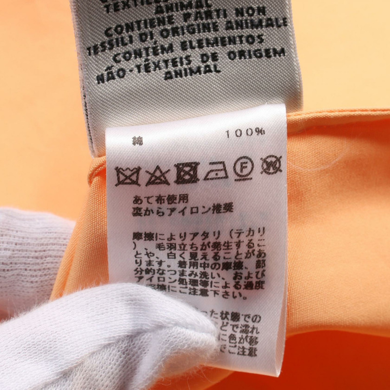 愛馬仕無袖T卹 #34 上衣 襯衫 棉質 橘色 二手-3