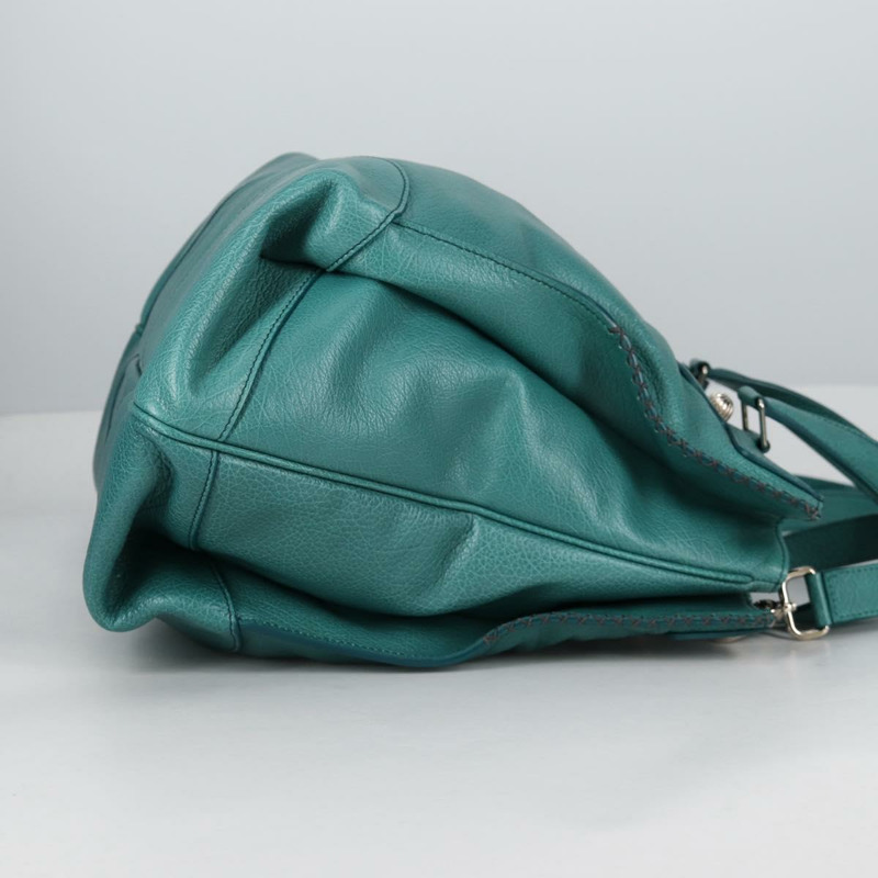 【日本直送】CELINE 手提包 皮革 2 款 綠松石色 銀色 正品 ki5907A-3