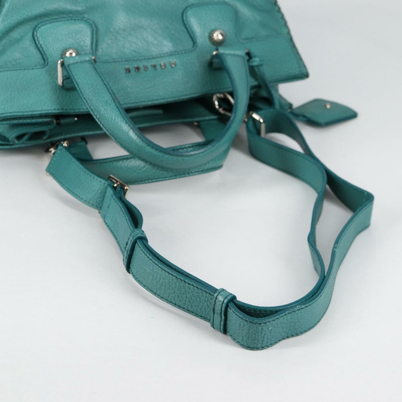 【日本直送】CELINE 手提包 皮革 2 款 綠松石色 銀色 正品 ki5907A-7