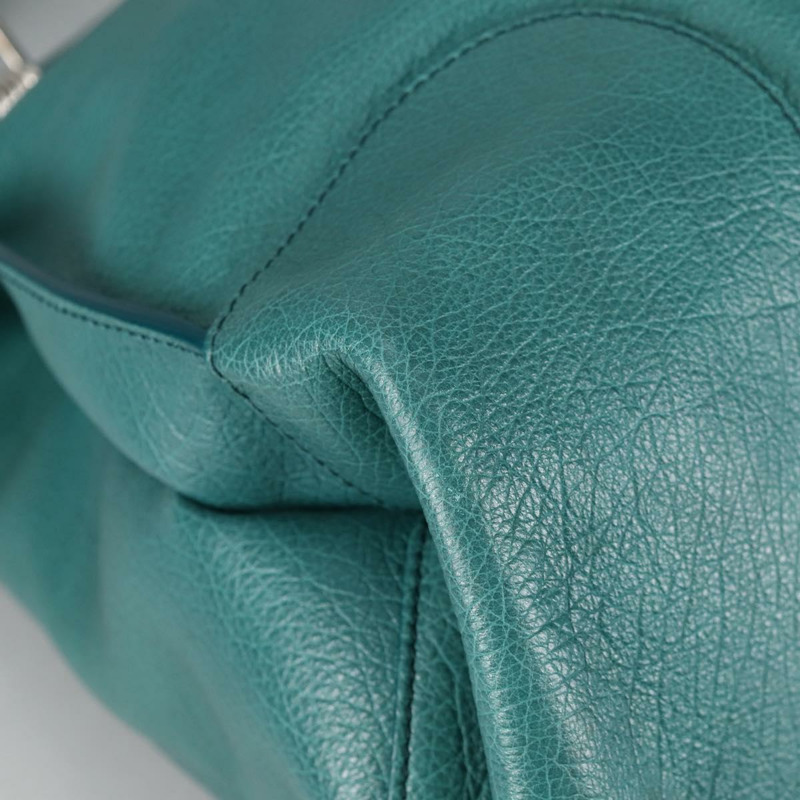 【日本直送】CELINE 手提包 皮革 2 款 綠松石色 銀色 正品 ki5907A-8