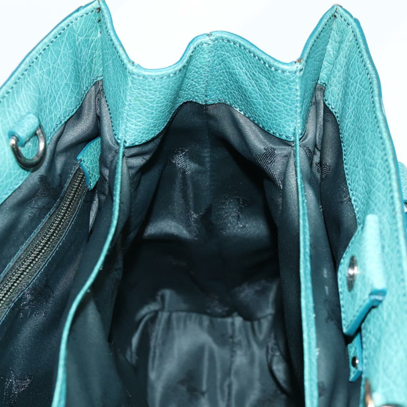 【日本直送】CELINE 手提包 皮革 2 款 綠松石色 銀色 正品 ki5907A-20