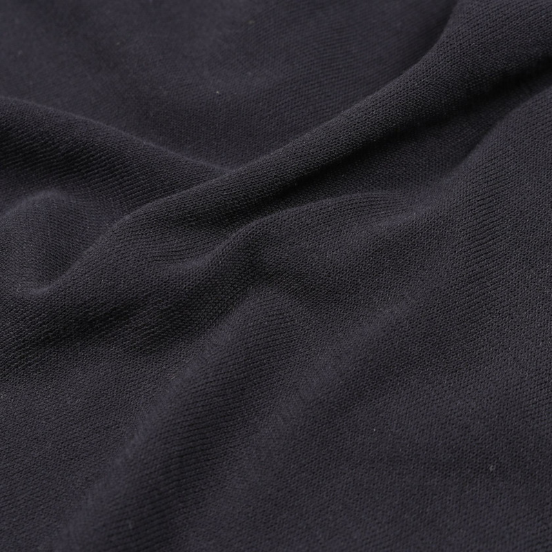 愛馬仕針織衫短袖上衣，棉質，海軍藍/米色，二手男款，#L-6