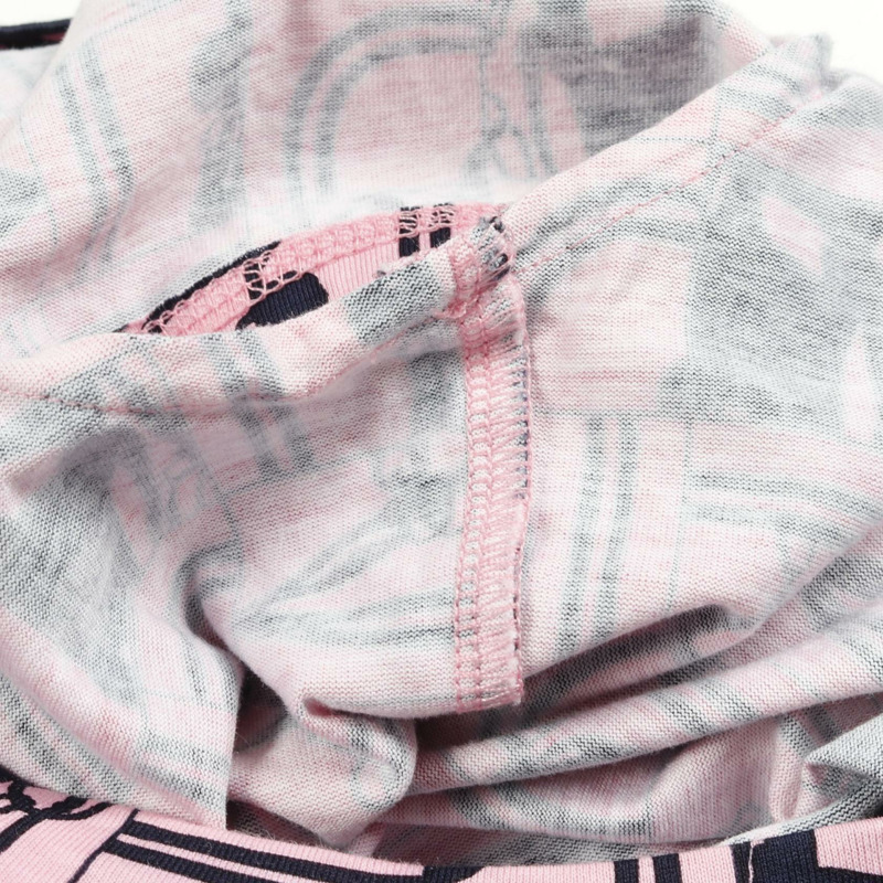 愛馬仕 (HERMES) BRIDES de GALA en Desordre T卹 #34 棉 粉紅 黑色 二手 女款-6