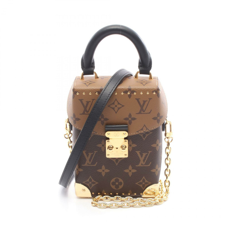 LOUIS VUITTON 相機盒鏈條單肩包 M82465 Monogram Reverse 帆布-0