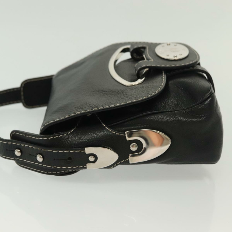 【日本直送】BALLY 肩背包 皮革 黑色 銀色 正品 BA5493-3