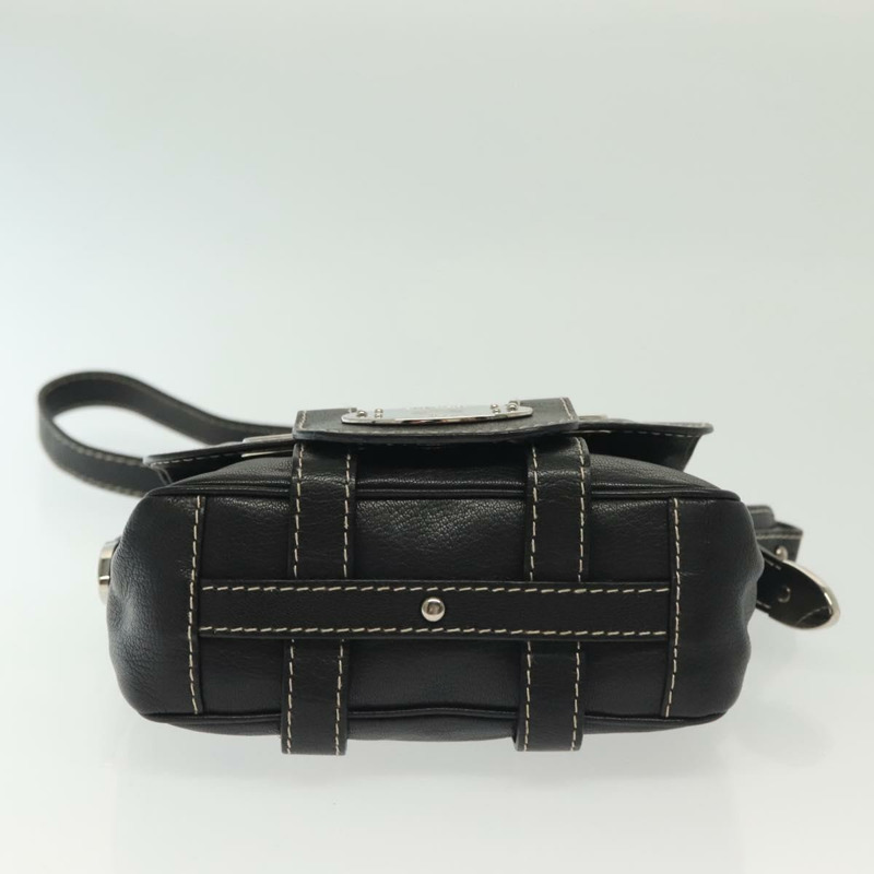 【日本直送】BALLY 肩背包 皮革 黑色 銀色 正品 BA5493-4