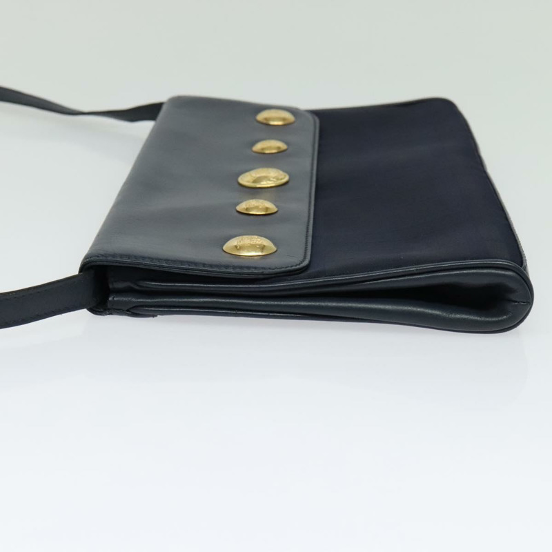 【日本直送】Burberrys帆布海軍藍金色單肩包，正品SW1499-2