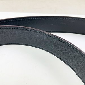 【H0378】HERMES藍黑色牛皮H LOGO 皮帶 3CM 95CM-4