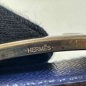 【H0378】HERMES藍黑色牛皮H LOGO 皮帶 3CM 95CM-8