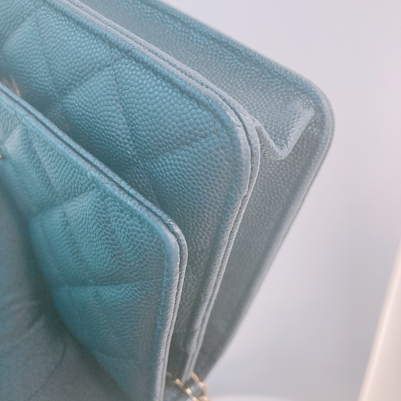 MS0316  香奈兒 水鑽 琺瑯 大CC Logo 鏈條銀包 黑金Chanel Crystal CC Logo Wallet On Chain 19cm Caviar-7