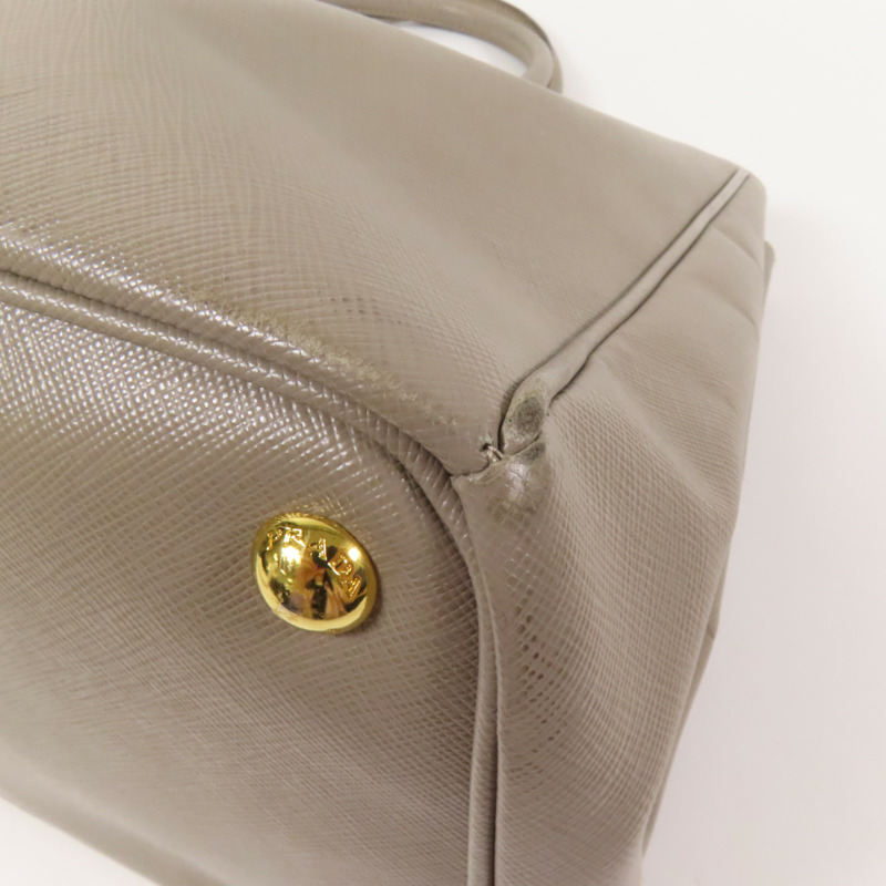 PRADA Saffiano皮革Shoulder Bag金扣肩背袋-11