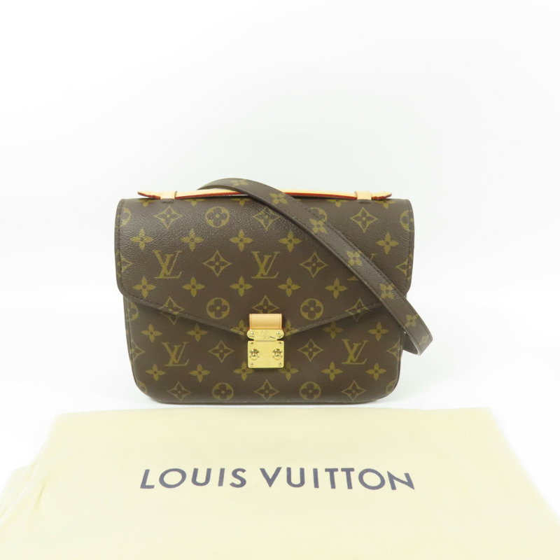 LOUIS VUITTON Monogram Pochette Metis MM金扣手挽肩背兩用袋-11