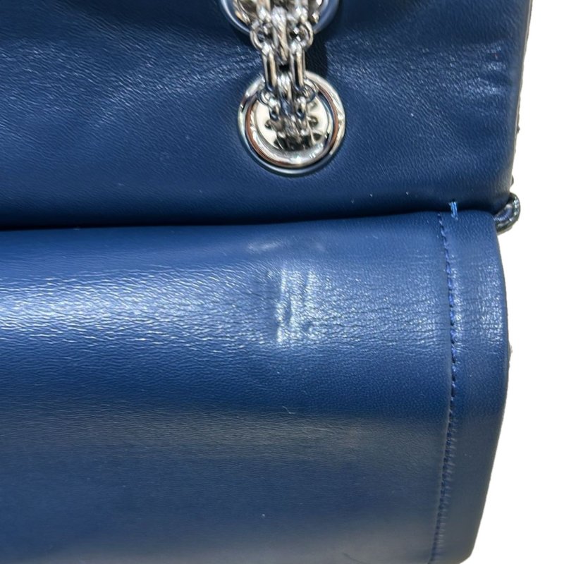 CHANEL 漆皮皮革2.55 Jumbo銀扣鏈帶肩背袋-16