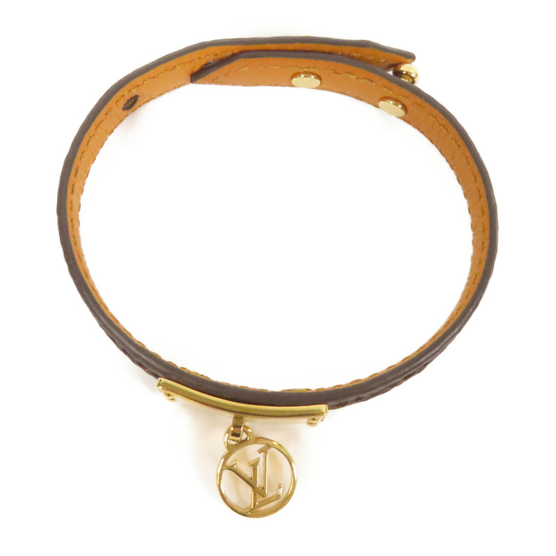 LOUIS VUITTON Monogram Logo Mania Bracelet金扣手鐲-3