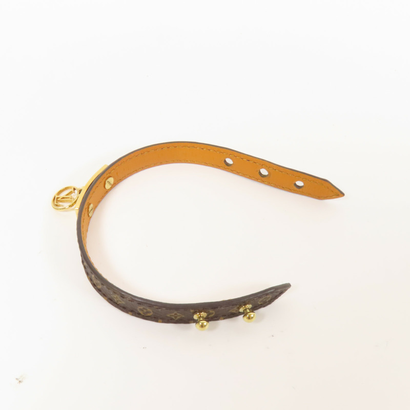LOUIS VUITTON Monogram Logo Mania Bracelet金扣手鐲-4