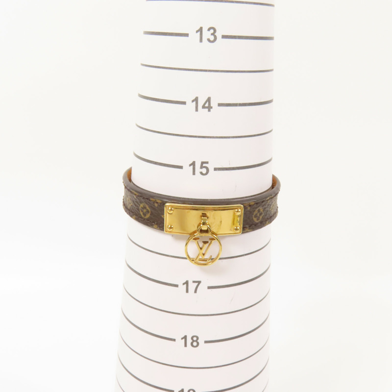 LOUIS VUITTON Monogram Logo Mania Bracelet金扣手鐲-9
