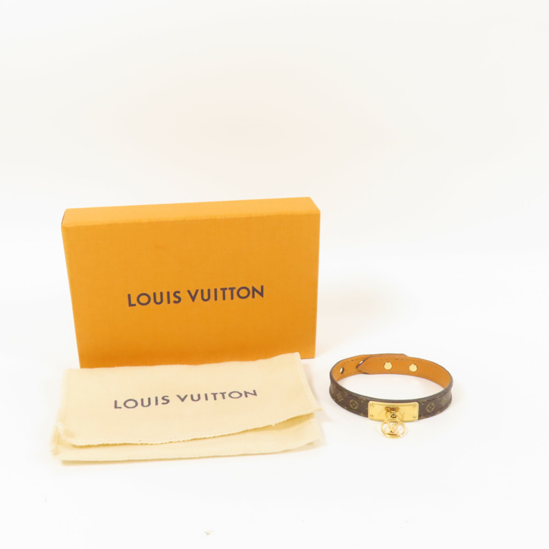 LOUIS VUITTON Monogram Logo Mania Bracelet金扣手鐲-10