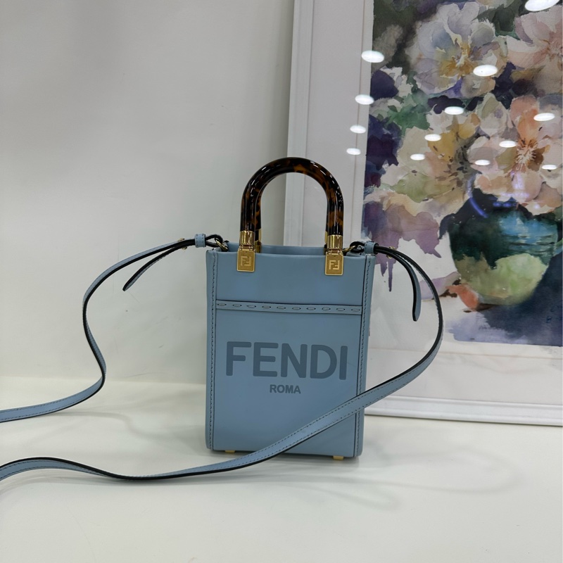 Fendi 芬迪 sunshine mini tote 淡藍色-1