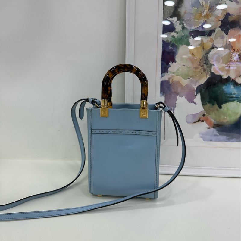 Fendi 芬迪 sunshine mini tote 淡藍色-2