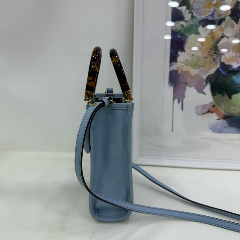 Fendi 芬迪 sunshine mini tote 淡藍色-3