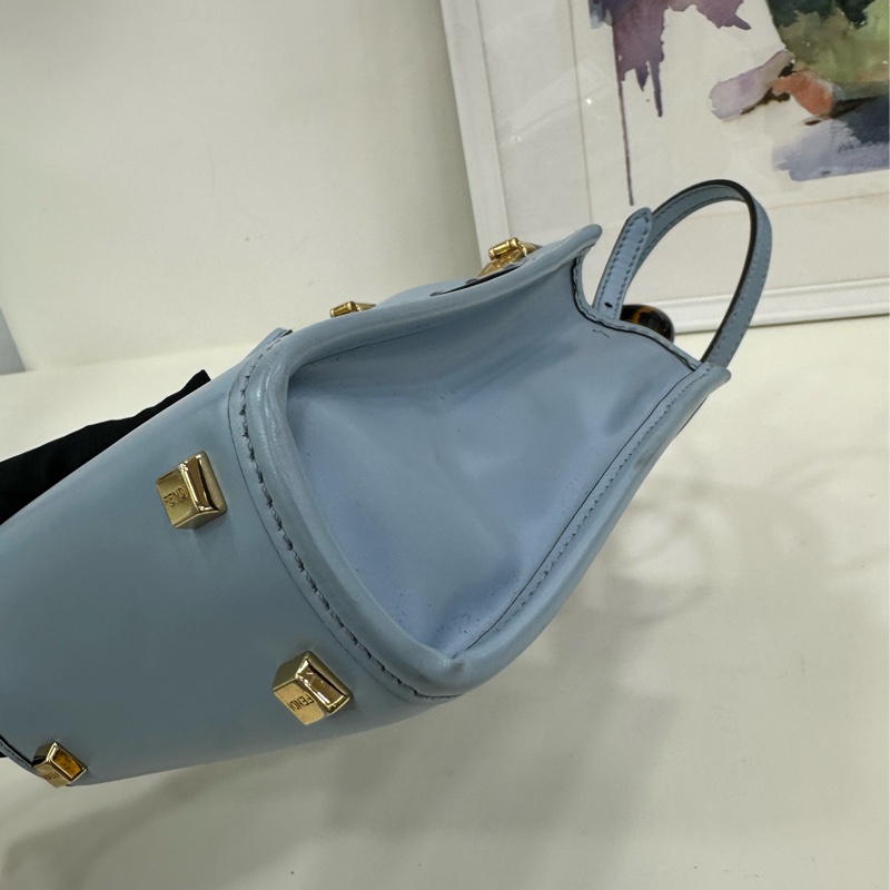 Fendi 芬迪 sunshine mini tote 淡藍色-10