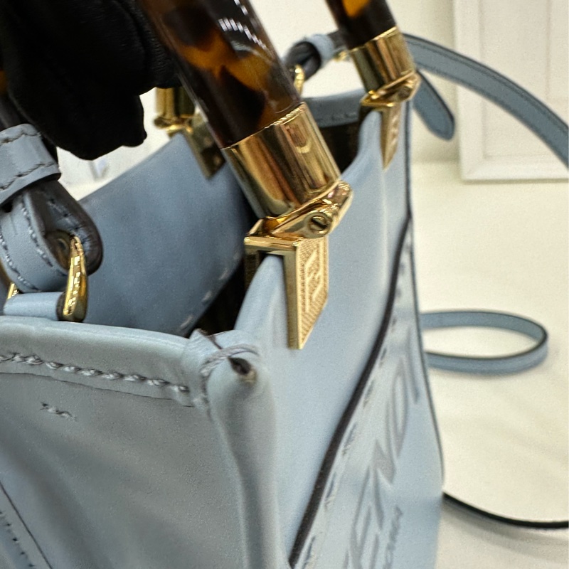 Fendi 芬迪 sunshine mini tote 淡藍色-14