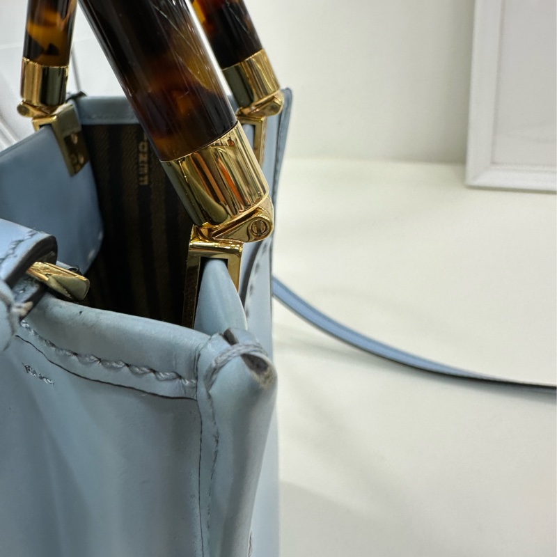 Fendi 芬迪 sunshine mini tote 淡藍色-16