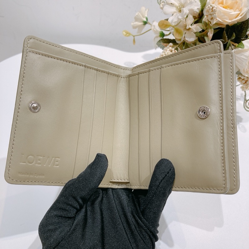 TW4451 Loewe 羅意威 拼色拉鏈散錢短錢包Compact Zip Wallet-7