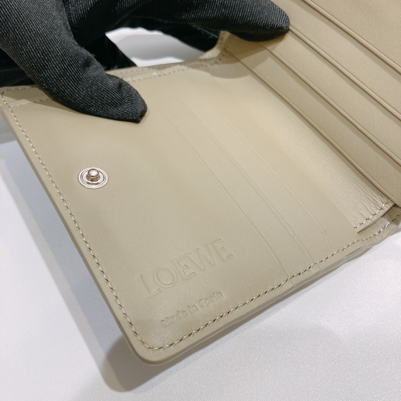 TW4451 Loewe 羅意威 拼色拉鏈散錢短錢包Compact Zip Wallet-10