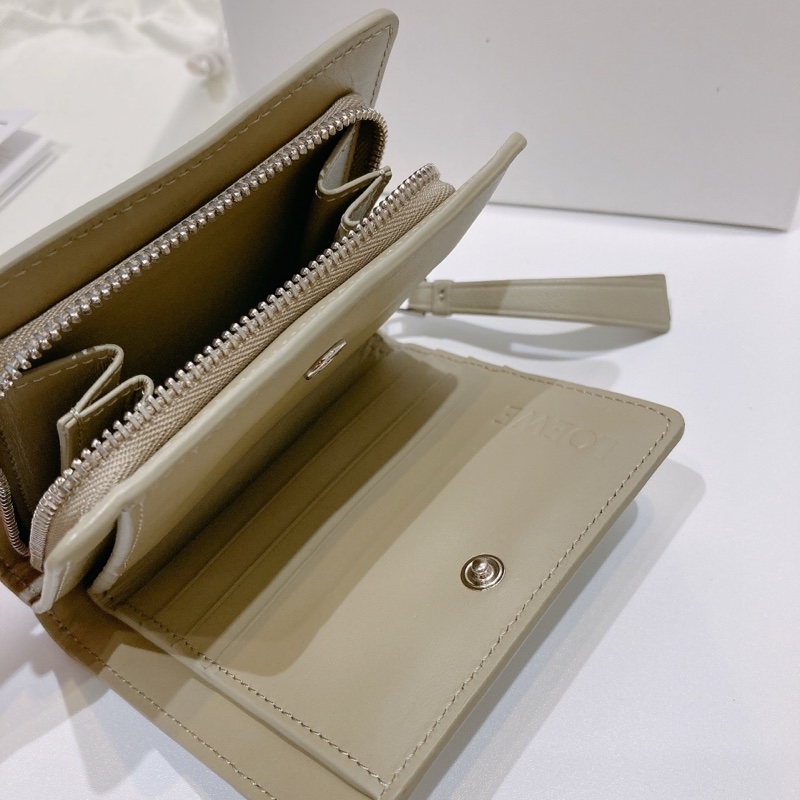TW4451 Loewe 羅意威 拼色拉鏈散錢短錢包Compact Zip Wallet-17