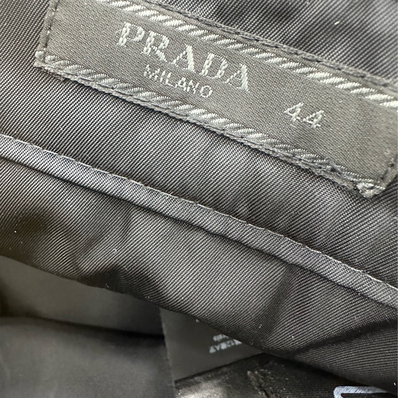 PRADA普拉達 金屬三角標休閒工裝長褲44碼-5