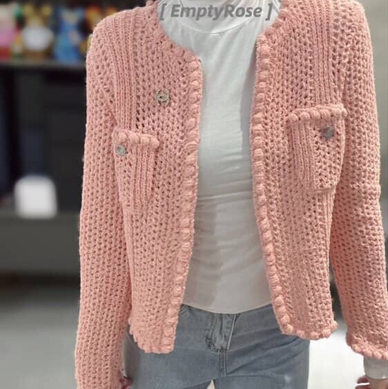 chanel針織上衣外套香奈兒針織上衣外套購於台灣專櫃chanel針織上衣外套-0