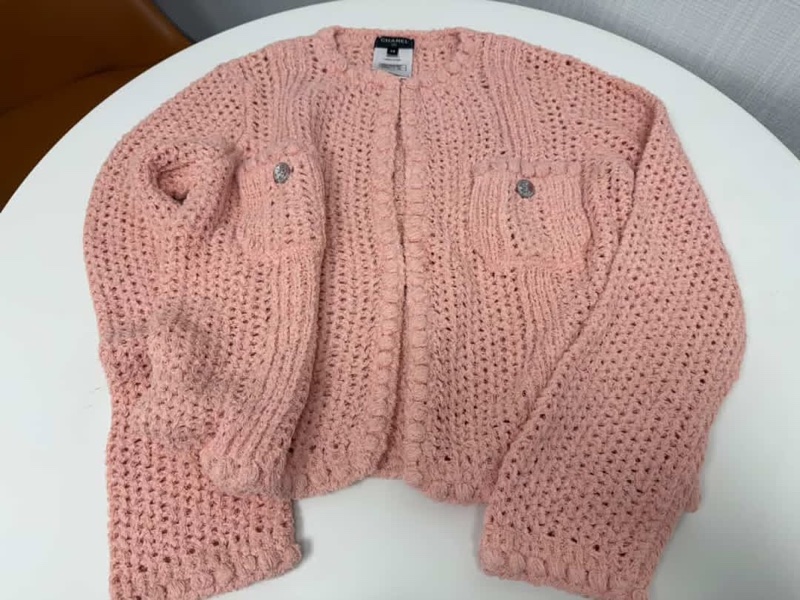 chanel針織上衣外套香奈兒針織上衣外套購於台灣專櫃chanel針織上衣外套-1