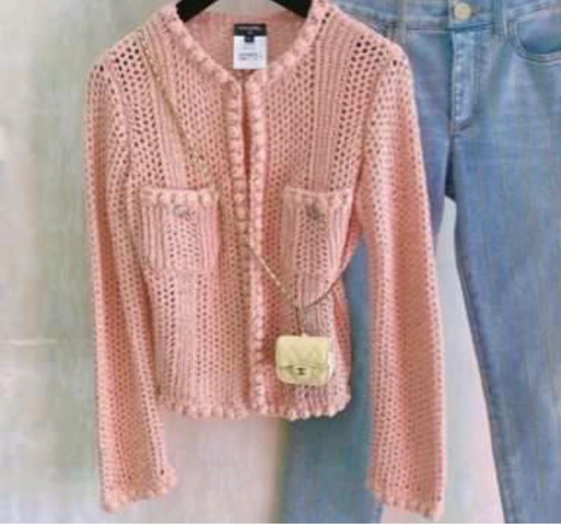 chanel針織上衣外套香奈兒針織上衣外套購於台灣專櫃chanel針織上衣外套-3