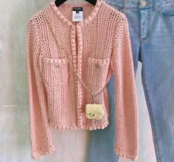 chanel針織上衣外套香奈兒針織上衣外套購於台灣專櫃chanel針織上衣外套-5