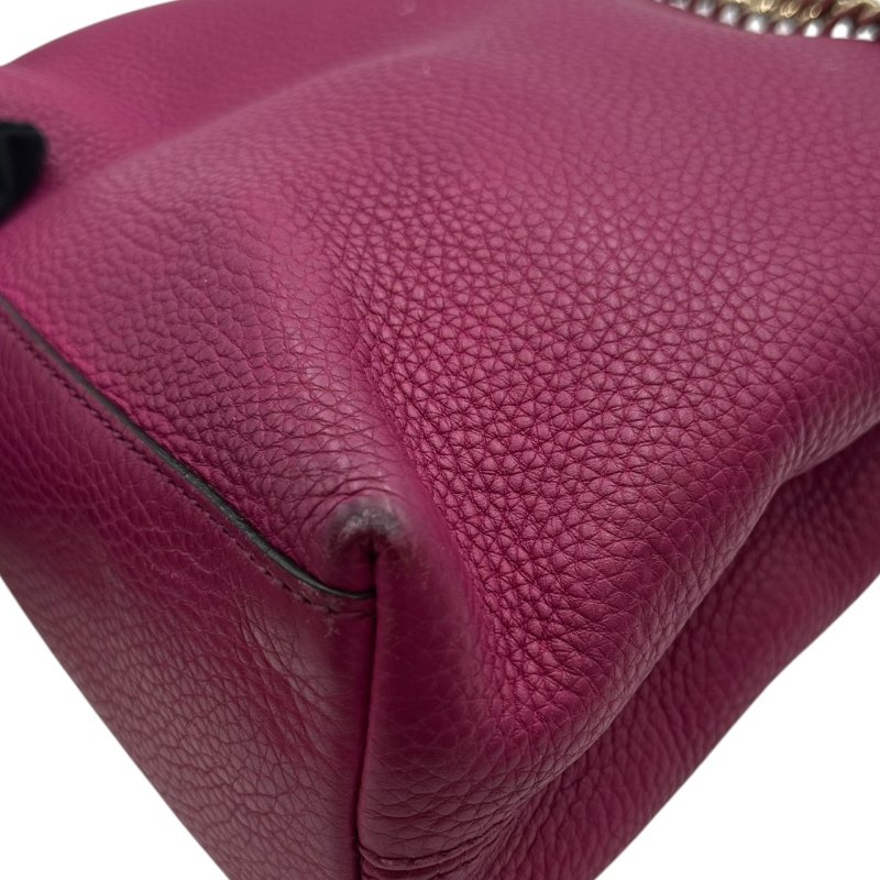 【美收精品】GUCCI 桃紅流蘇肩背包 B-793【隔月月中將轉賣至日本 上架期限30天】-7