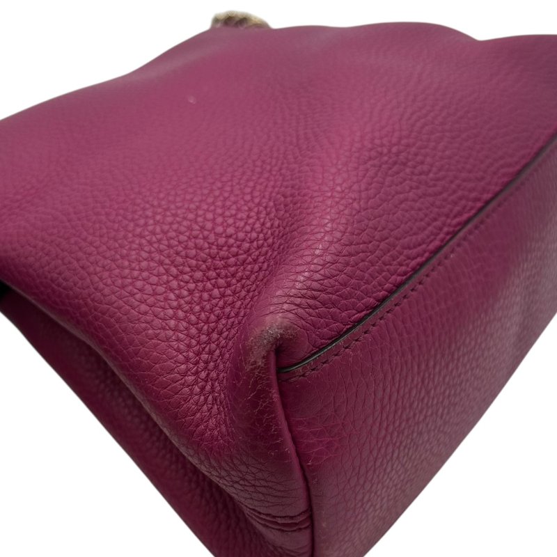 【美收精品】GUCCI 桃紅流蘇肩背包 B-793【隔月月中將轉賣至日本 上架期限30天】-8