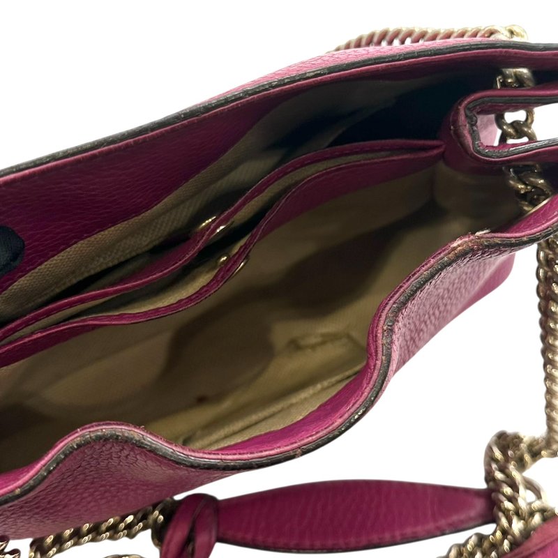 【美收精品】GUCCI 桃紅流蘇肩背包 B-793【隔月月中將轉賣至日本 上架期限30天】-13